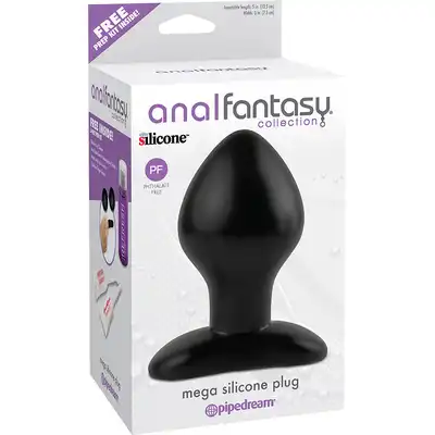 Plug-ANAL FANTASY MEGA SILICONE PLUG BLACK