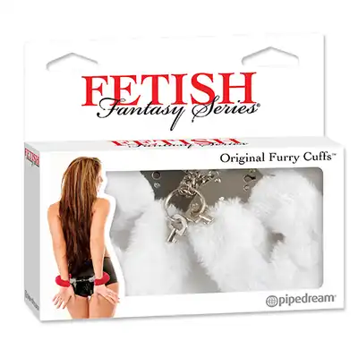 Kajdanki-FF ORIGINAL FURRY CUFFS WHITE