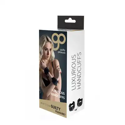 Kajdanki-GP LUXURIOUS HANDCUFFS BLACK