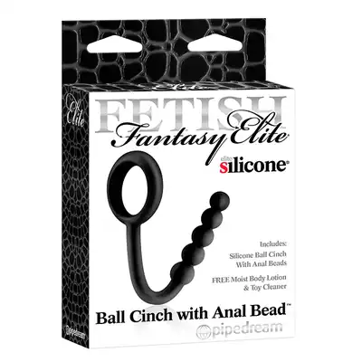 Pierścień-FF ELITE BALL CINCH WITH ANAL BEAD