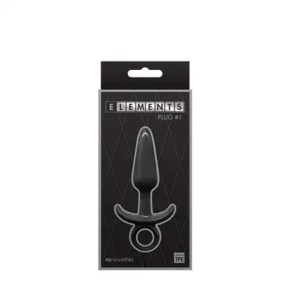 Plug-ELEMENTS PLUG 1INCH BLACK