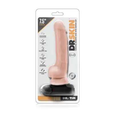 Wibrator-DR. SKIN DR. TIM 7.5INCH VIBRATING COCK