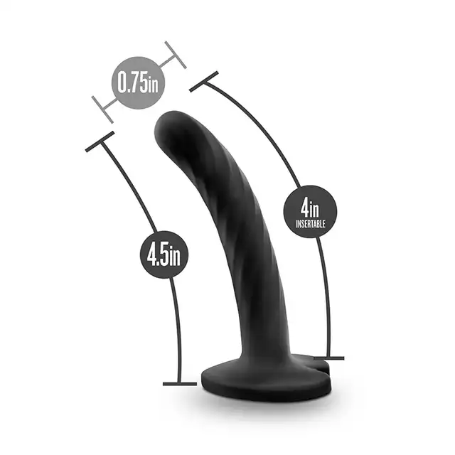 Temptasia -  Twist Small. Bardzo cienkie dildo dla początkujących. Tylko 1,8 cm szerokości.