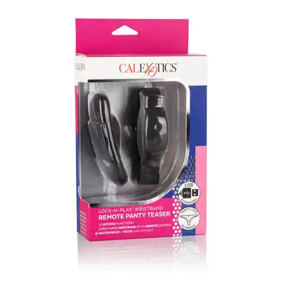 CalExotics - Wristband Remote Panty Teaser. Dyskretny wibrator do majtek, sterowanie subtelną opaską na nadgarstsek