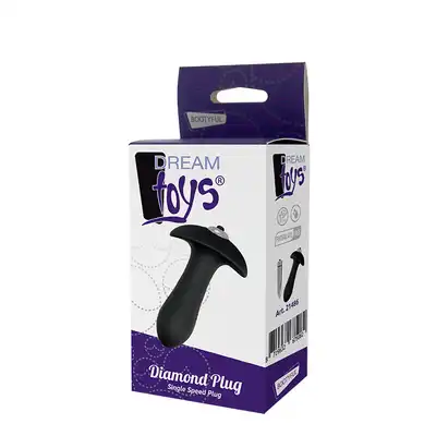 Plug/vibr-DREAM TOYS DIAMOND SINGLE SPEED PLUG