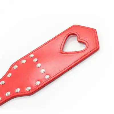 Toyz 4 Lovers - Heart Paddle. Czerwona packa z ekoskóry. 