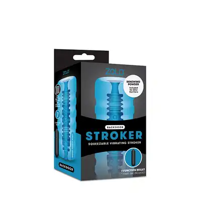 Masturbator-ZOLO BACKDOOR SQUEEZABLE VIBR. STROKER