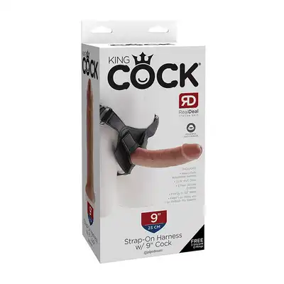 KING COCK STRAP-ON HARNESS W/9INCH COCK