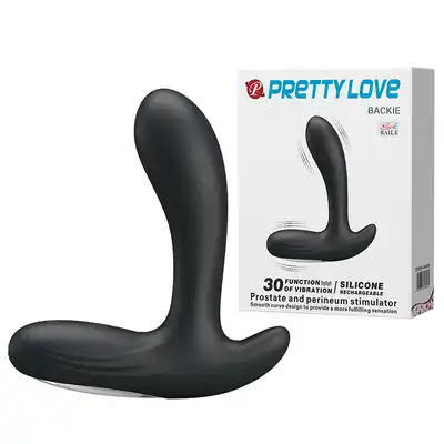 PRETTY LOVE - BACKIE BLACK USB 30 function. Stymulator prostaty premium.