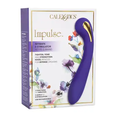 Calexotics - Estim Petite G Wand. Wibrator z elektrostymulacją. 5 funkcji elektrostymulacji i 7 funkcji wibracji