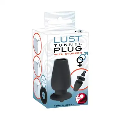 You 2 Toys -  Lust Tunnel Plug. Z koreczkiem zamykającym. 100% silikon.