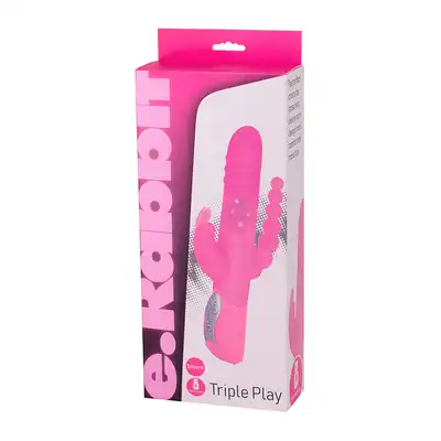 Wibrator-E-RABBIT TRIPLE PLAY PINK