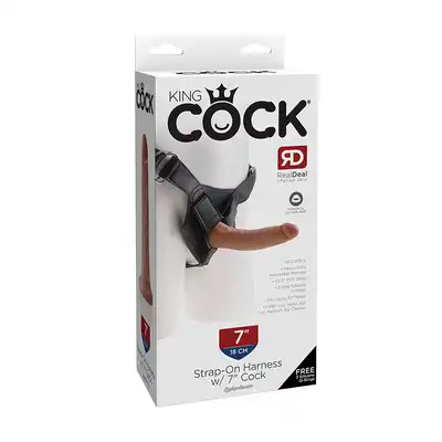 KING COCK STRAP-ON HARNESS W/7INCH COCK
