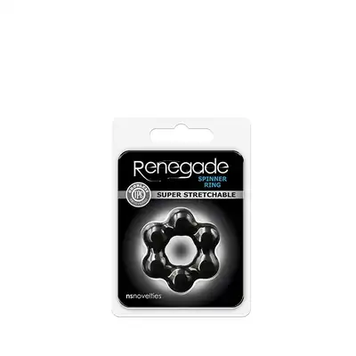 RENEGADE SPINNER RING BLACK