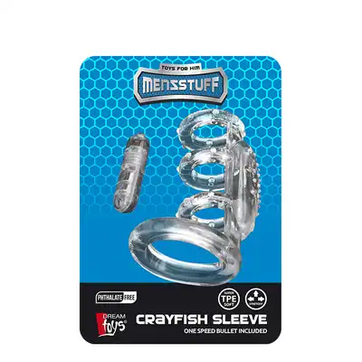 MENZSTUFF VIBR. CRAYFISH PENIS SLEEVE