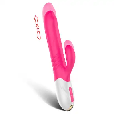 Wibrator-Silicone Vibrator USB 10 Function + Expander and Thrusting Function