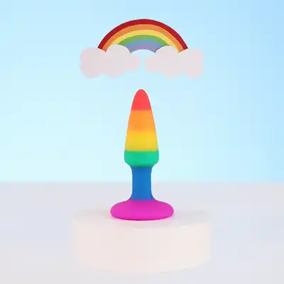 Colours - Pride Edition Pleasure Mini Anal Plug. Tylko 9 cm. Idealny