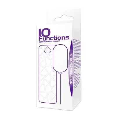 VIBRATING MINI BULLET 10FUNCTIONS PURPLE