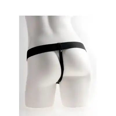 FF 9INCH HOLLOW STRAP-ON W/BALLS FLESH