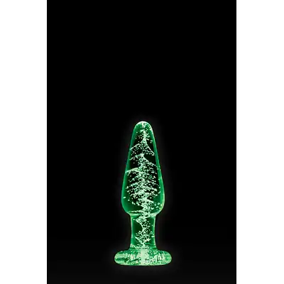 FIREFLY GLASS TAPERED PLUG SMALL CLEAR