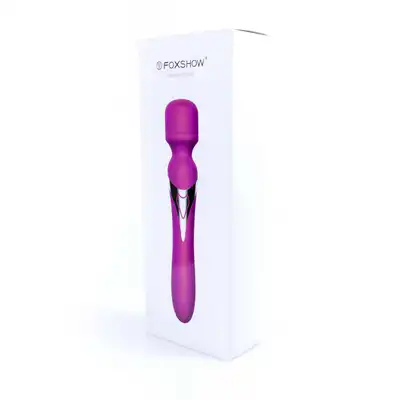 Stymulator-Silicone Dual Massager USB 7+7 Function Purple