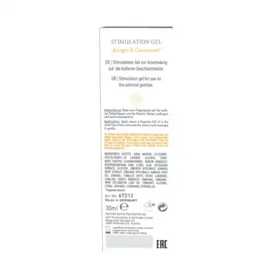 Żel/sprej-Stimulation Gel Ginger &amp; Cinnamon 30ml.For Women