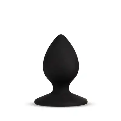 Temptasia - Slave Butt Plug Black. Korek silikonowy z napisem Slave.