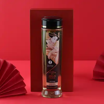 Shunga - Erotic Massage Oil Desire Vanilla. Olejek do masażu erotycznego 240 ml o zapachu wanilii.