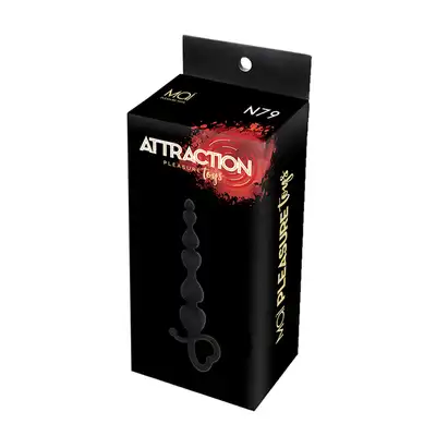 MAI No.79 ANAL BEADS HEART BLACK