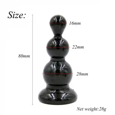 Rocket drill 3,2 inch black  anal plug 3,2 inch / 8 cm