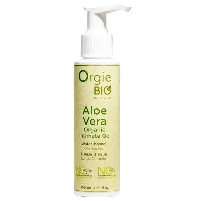 Orgie Bio - Aloe Vera Organic Gel 100 ml. Wegański lubrykant na bazie wody z kojącym aloesem. Super skład. Top produkt!