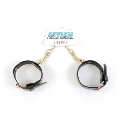 Fetish Boss Series Handcuffs with cristals 3 cm Gold