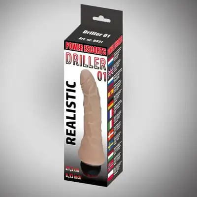 Driller 01  flesh 21,5 cm realistic vibrating