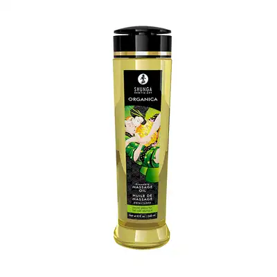 Shunga - Erotic Massage Oil Green Tea. Olejek do masażu erotycznego 240 ml o zielonej herbaty. 