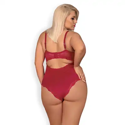Bielizna-Rosalyne body czerwone XXL