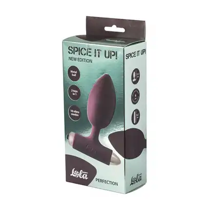 Lola - Vibrating Anal Plug Spice it up New Edition Perfection Wine red