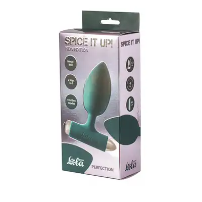 Lola - Vibrating Anal Plug Spice it up New Edition Perfection Dark green