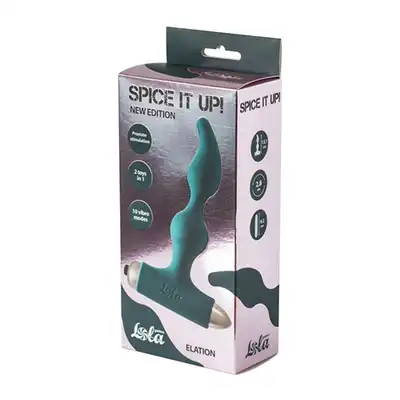 Lola - Vibrating Anal Plug Spice it up New Edition Elation Dark green