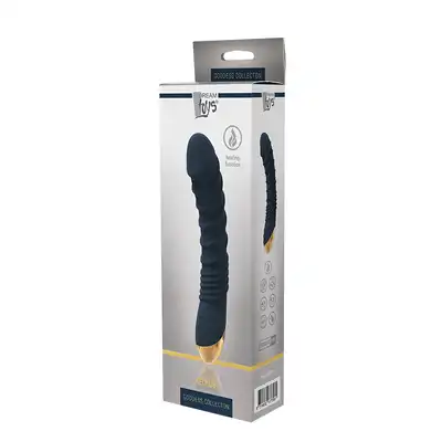DreamToys - Goddess Collection Aeolus. Super luksusowy wibrator. Zakrzywienie pomaga dotrzeć do punktu G, a żebrowane wypustki wzmacniają doznania. 