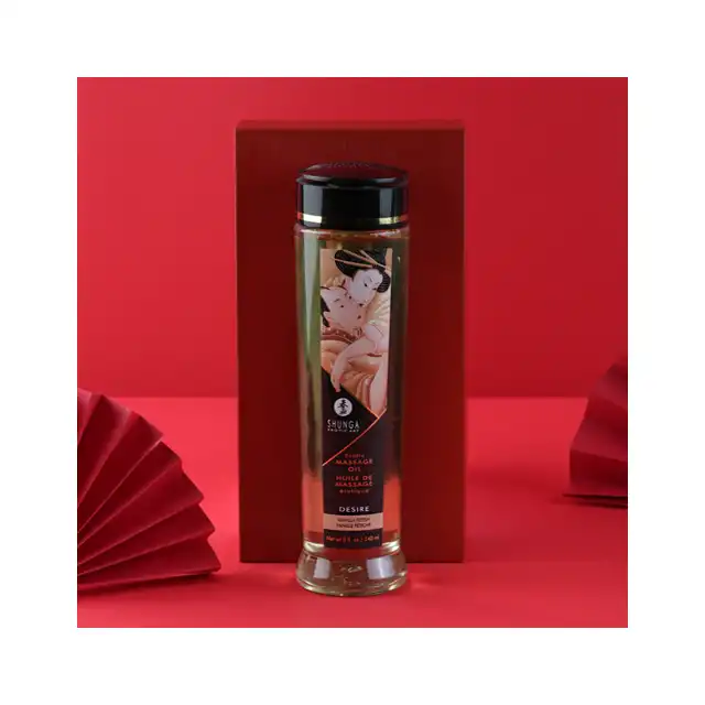 Shunga - Erotic Massage Oil Desire Vanilla. Olejek do masażu erotycznego 240 ml o zapachu wanilii.