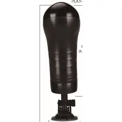 Bull power black  wallmounted vibrating masturbator