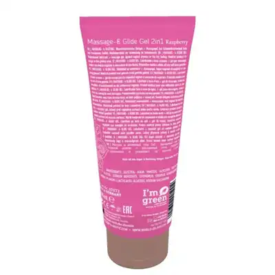 Żel/sprej-Shiatsu 2in1 Massage- Glide Gel Raspberry scent 200ml.