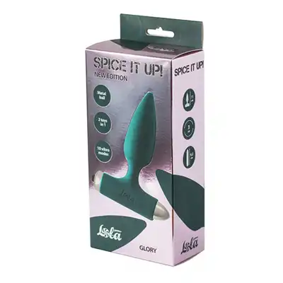 Lola - Vibrating Anal Plug Spice it up New Edition Glory Dark green