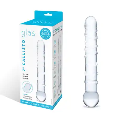 Glass - Callisto Clear Glass Dildo. Minimalistyczny elegancki design, maksymalna przyjemność. 