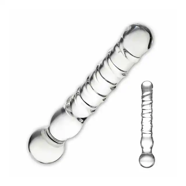 Glas - Joystick szklane dildo 20 cm 