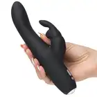 50 Shades Of Grey, Slimline Rabbit Vibrator. Silikonowy Wibrator z Króliczkiem i Stymulacja Punktu G.