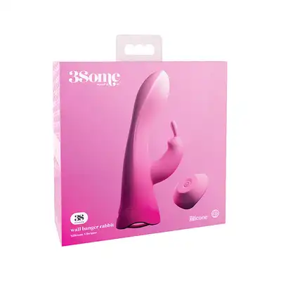 THREESOME WALL BANGER RABBIT PINK