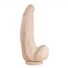 Dildorama - 515 Line 10" Flesh . Cieliste realistyczne dildo 20,5 cm 6 cm średnicy