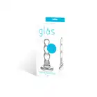 Glas- Triple Play Beaded Glass Butt Plug szklane dildo 10 cm