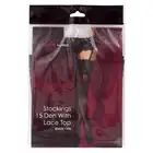 Kiss Me - Stockings 15DEN White S/M. Gładkie pończochy w białym kolorze. Wykończone elegancką koronką, szyte ręcznie